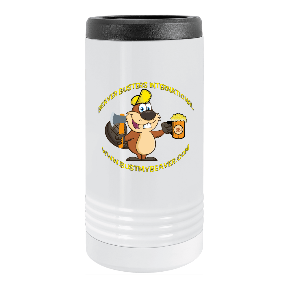 Image of the Beaver Buster Polar Camel Slim Beverage Holder, featuring the iconic Beaver Buster design, perfect for keeping beverages cold during outdoor activities.