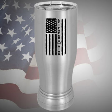 Let Freedom Ring Polar Camel Pilsner with Lid - Silver or White