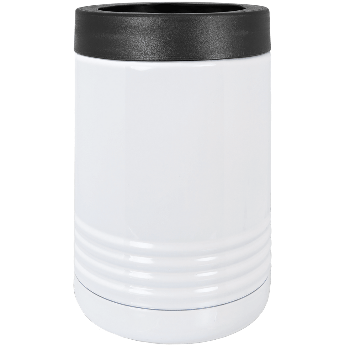 A stainless steel beverage holder with vacuum insulation.