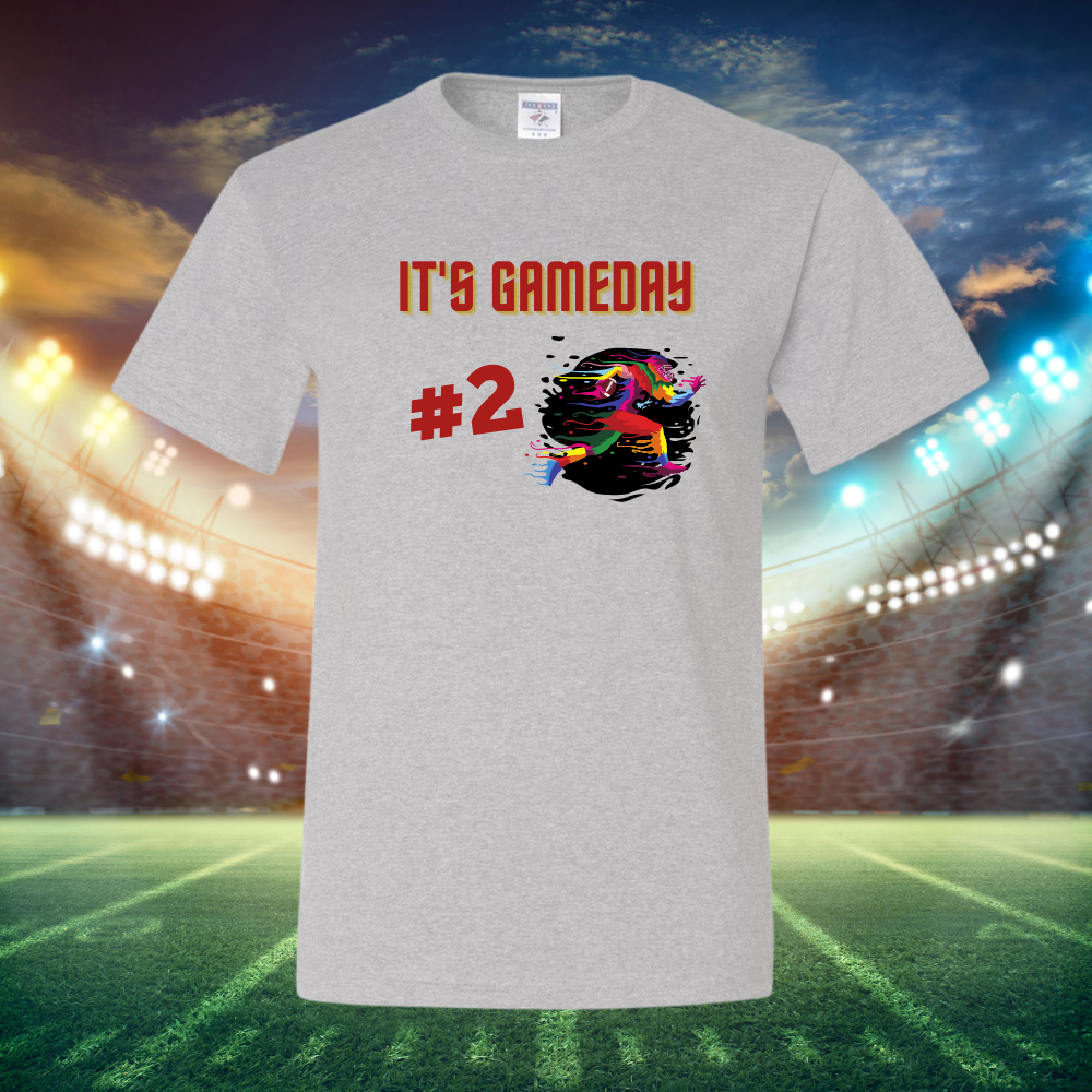 Image of the "It's Game Day Football" T-shirt, featuring a sporty design, perfect for expressing passion for football with comfort and style.
