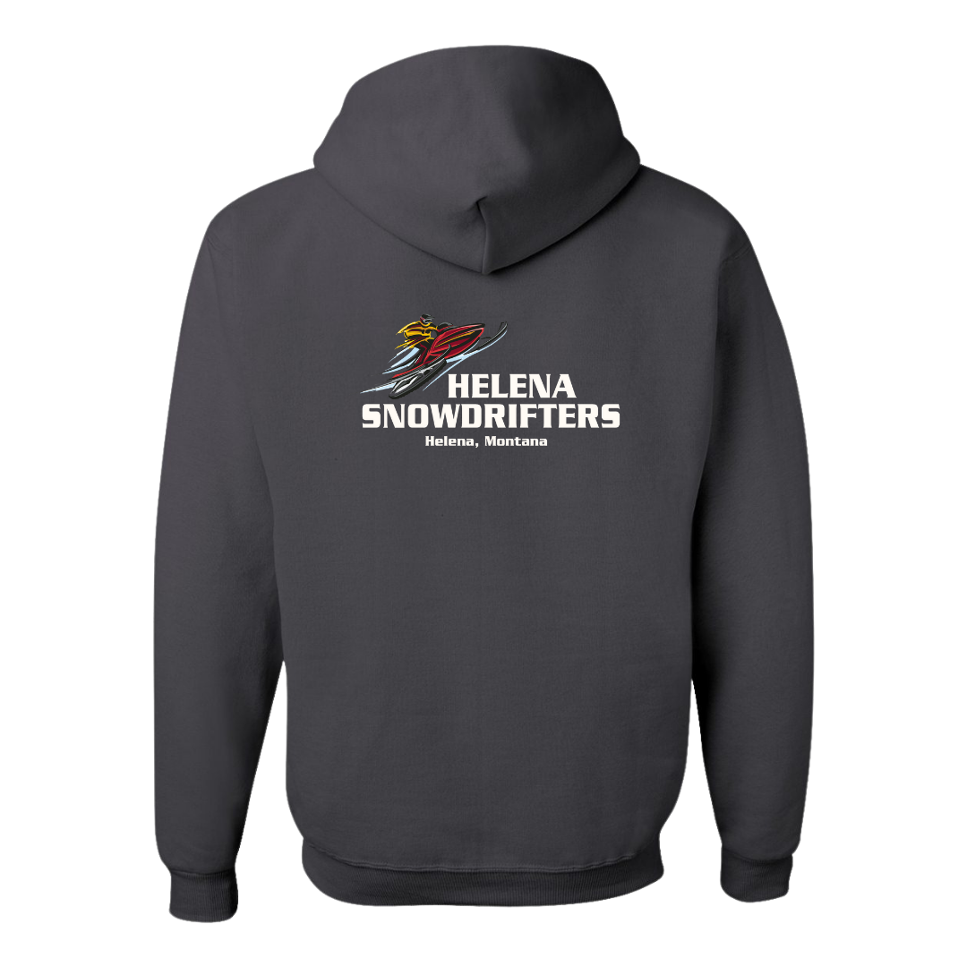 Image of the Helena Snowdrifters Hoodie, featuring the Snowdrifters logo and soft fabric, perfect for staying warm and stylish during winter activities.