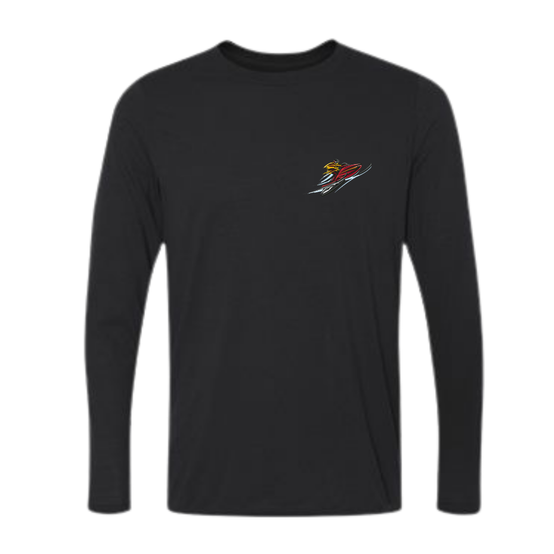 Image of the Helena Snowdrifters Long Sleeve T-Shirt, featuring the Snowdrifters logo and soft fabric, perfect for staying cozy during winter activities.
