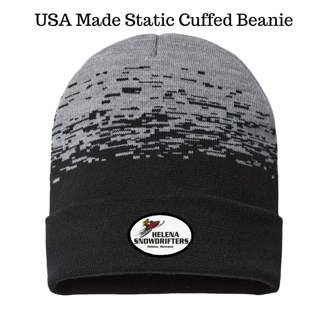 Image of the Helena Snowdrifters Beanies, showcasing their cozy knit fabric and Snowdrifters logo, perfect for staying warm and stylish during winter adventures.