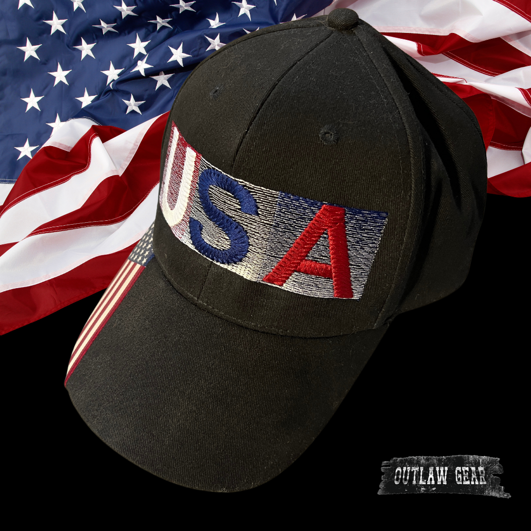 USA Flag embroidered cap