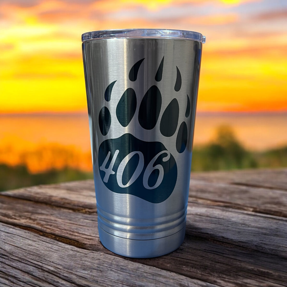 406 Bear Paw Insulated Tumbler with Lid. 