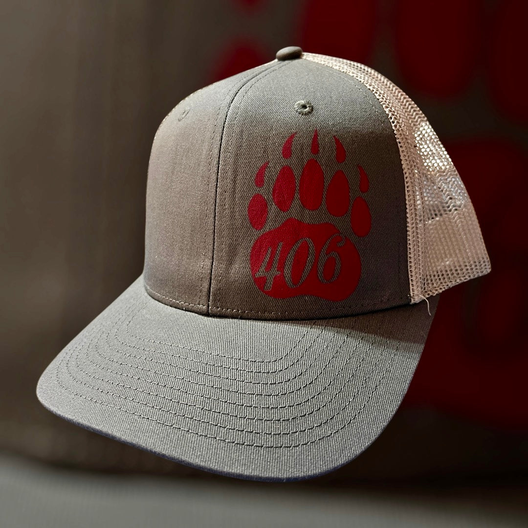 406 Bear Paw Trucker Cap - Charcoal