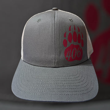 406 Bear Paw Trucker Cap - Charcoal