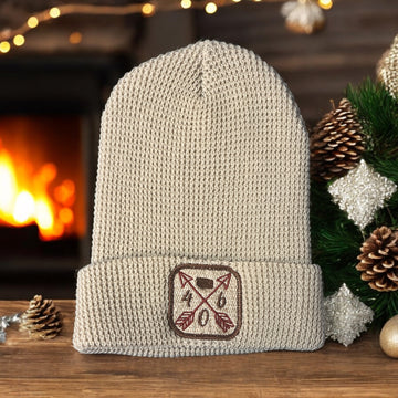 Montana 406 Arrow Waffle Beanie - Birch