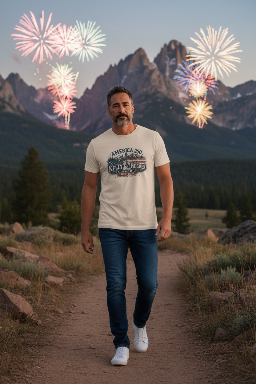 Kelly Hughes Band: America 250 Anthem Tee