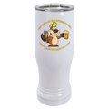  Image of the Beaver Buster 14 oz. Polar Camel Pilsner with Clear Lid, showcasing its sleek design and clear lid, perfect for enjoying beverages outdoors or at home.