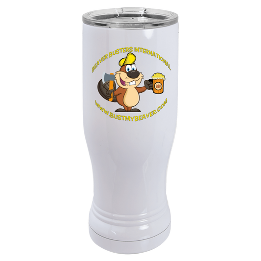 Beaver Buster 14 oz. Polar Camel Pilsner with Clear Lid