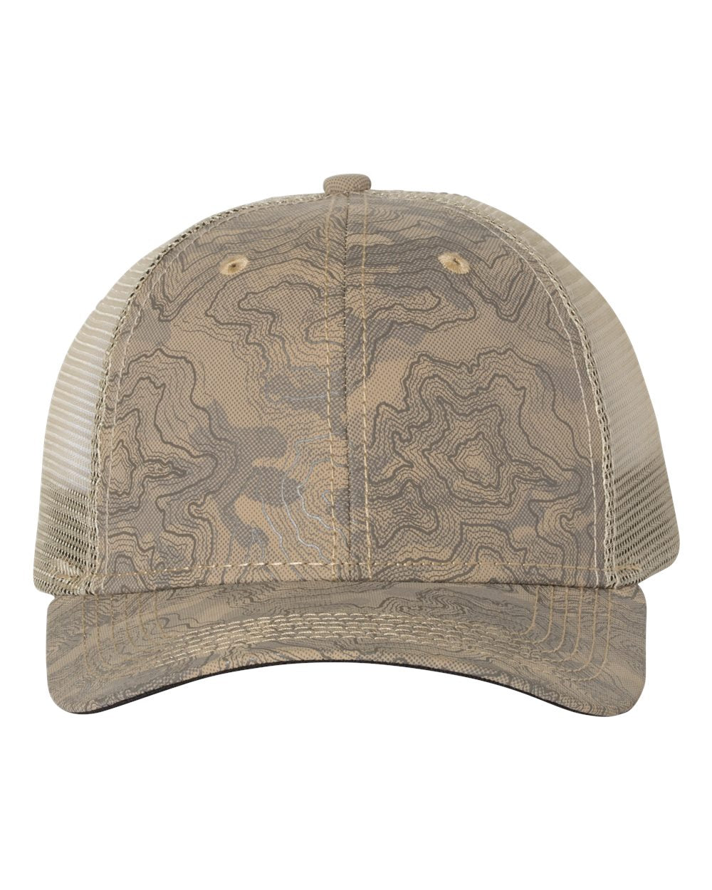 Image of the DRI DUCK Territory Trucker Cap in Khaki, showcasing its classic trucker design and khaki color, perfect for outdoor enthusiasts.