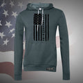  Image of the Let Freedom Ring Sponge Fleece Hoodie featuring the patriotic slogan, perfect for staying cozy and stylish on chilly days while showcasing your love for freedom.