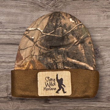 “Stay Wild Montana” Camo Beannie