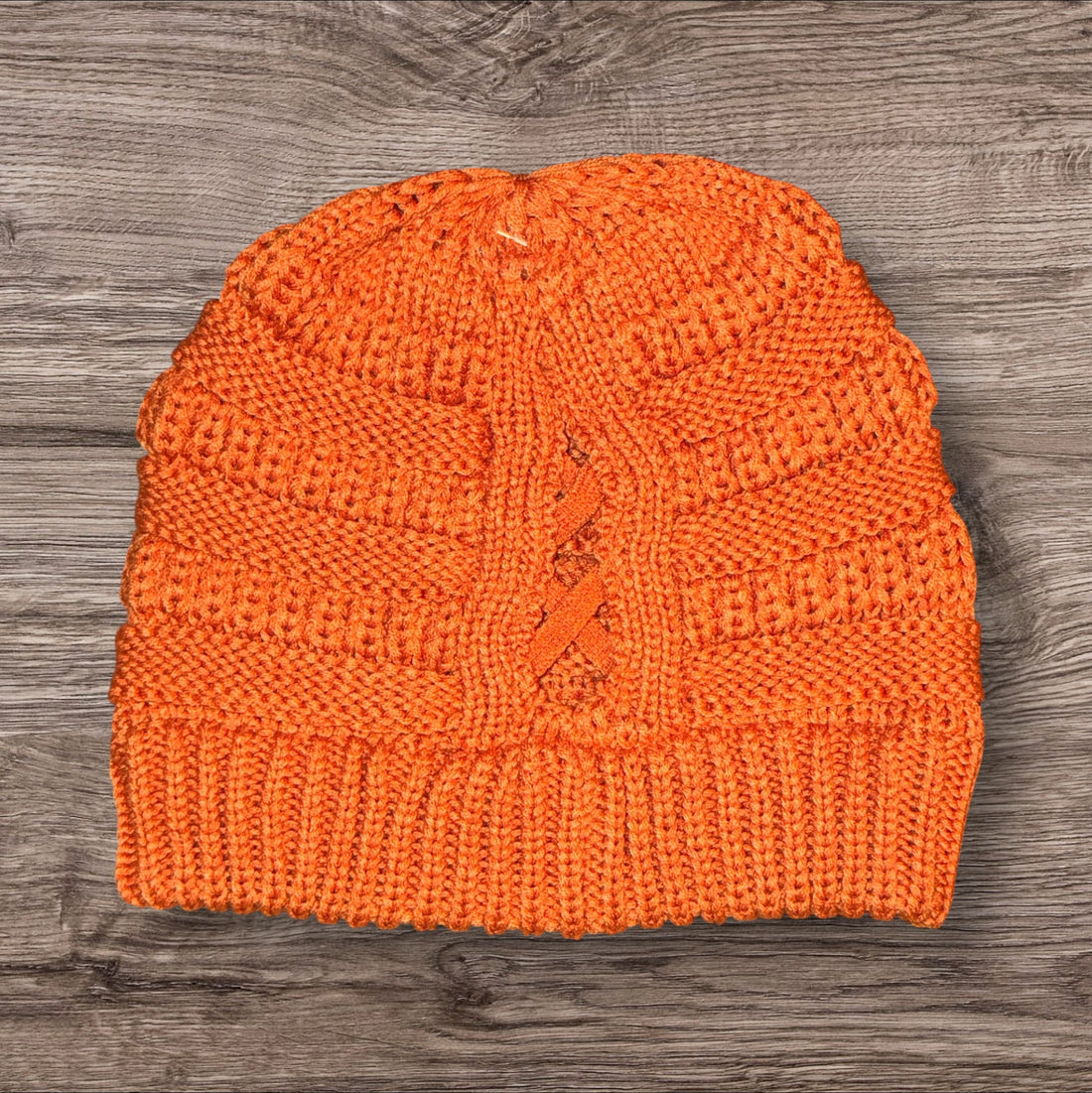 The Autumn Peak Ponytail Beanie