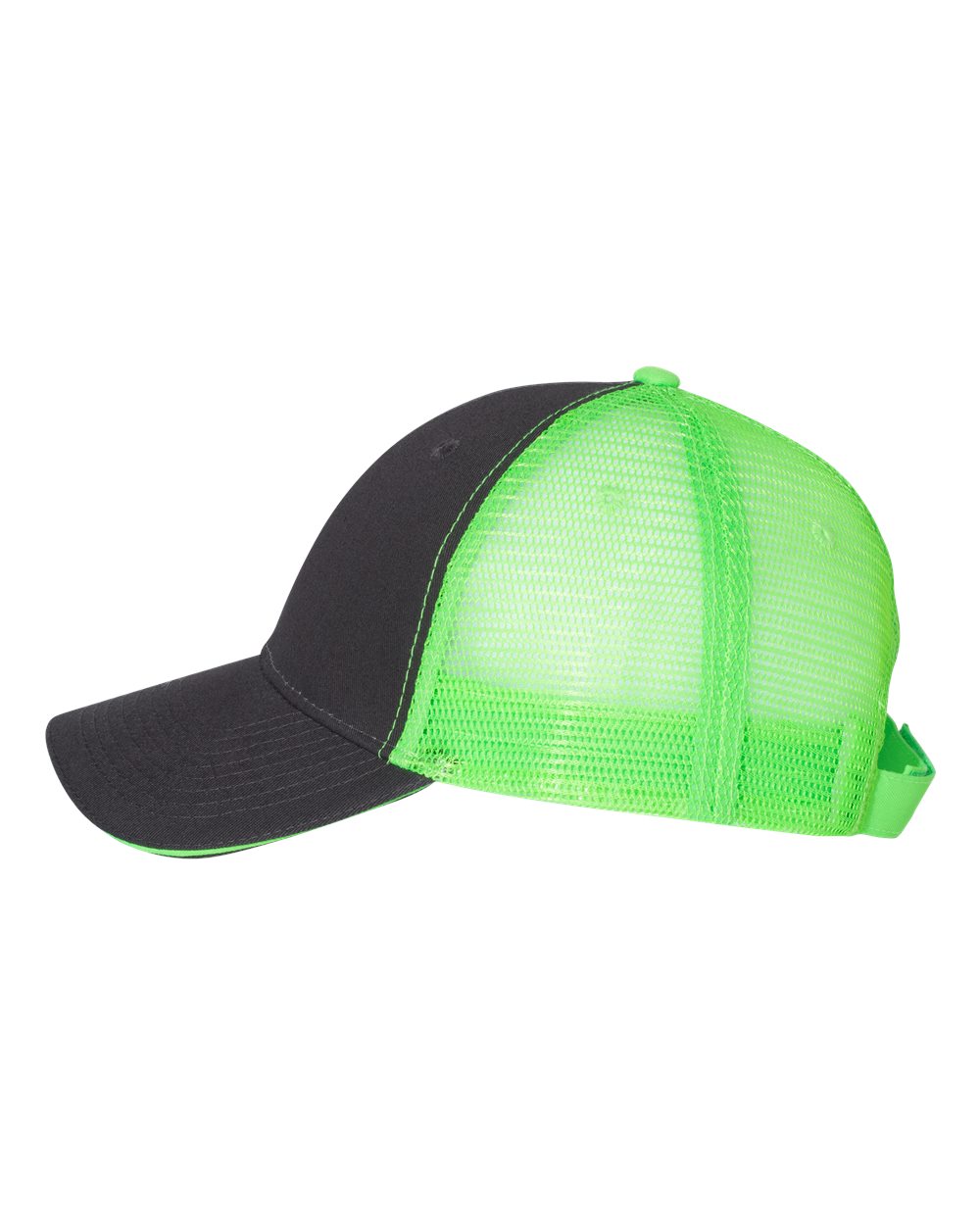Sandwich Trucker Cap - Charcoal/Neon Green