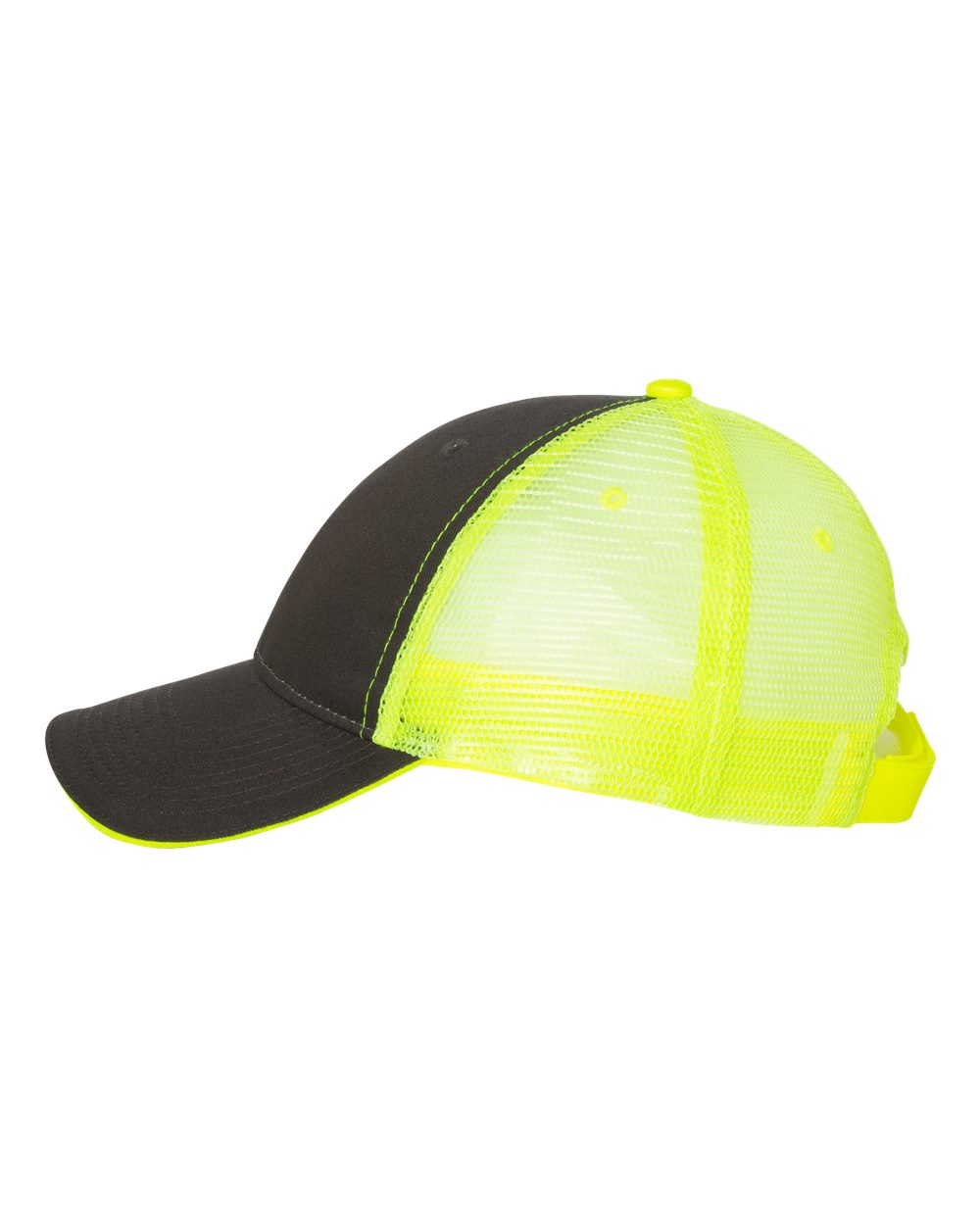 Sandwich Trucker Cap - Charcoal/Neon Yellow