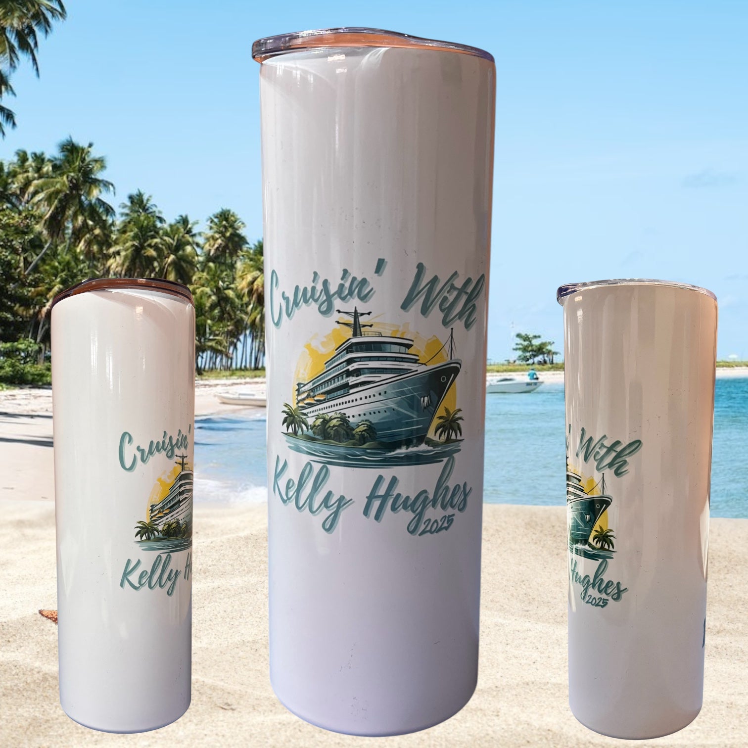 🚢 PRE-ORDER NOW – Limited Edition 2025 Cruisin' with Kelly Hughes Tumbler! 🎶🌊