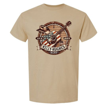 Kelly Hughes Band Whiskey Barrel Sand T-Shirt