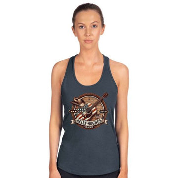 Kelly Hughes Band Vintage Whiskey Barrel Ladies Indigo Rush