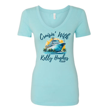 Kelly Hughes Rivera Cruise 2025 Ladies Signature Tee (Cancun Edition)