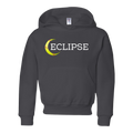 Image of the Eclipse Youth Hoodie, showcasing its soft fabric and Eclipse logo, perfect for keeping your child cozy and stylish during any activity.