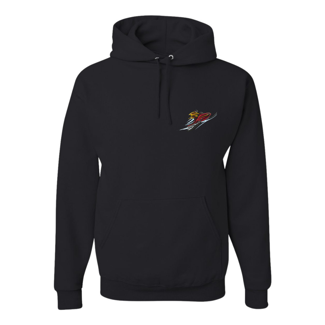  Image of the Helena Snowdrifters Hoodie, featuring the Snowdrifters logo and soft fabric, perfect for staying warm and stylish during winter activities.