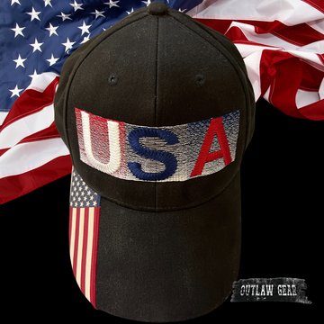 USA Flag embroidered cap