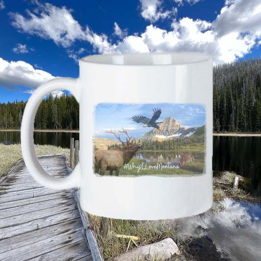 11oz Montana Wildlife Scene Mug